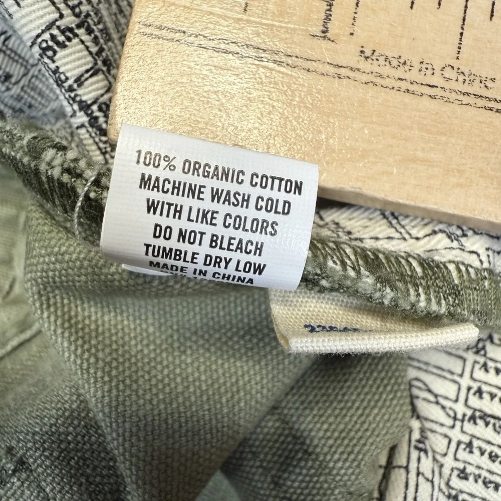 Taylor Stitch Democratic Foundation Pant Mens 38 Olive Organic Cotton Chino